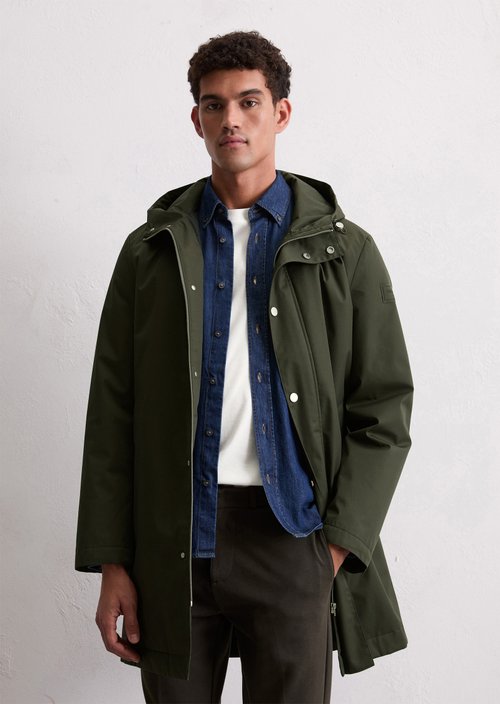 Short coat with hood — Copley Brown