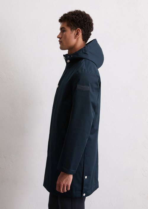Short coat with hood — Dark Navy