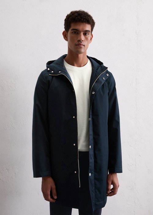 Short coat with hood — Dark Navy