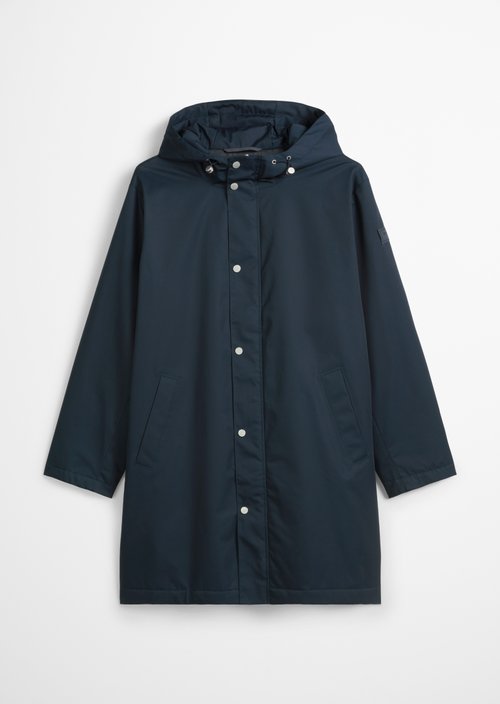 Short coat with hood — Dark Navy