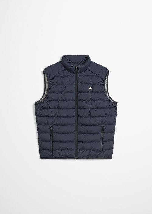 Regular quilted vest — Dark Navy