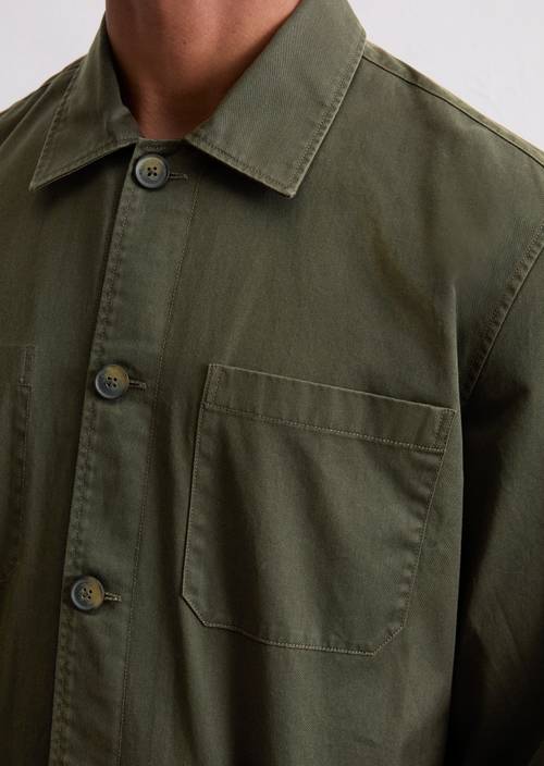 Overshirt Copley Brown in Detailansicht