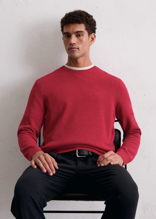 Sweater regular — Light Carmine