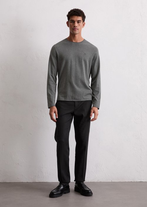 Sweater regular — Graphic Grey Melange
