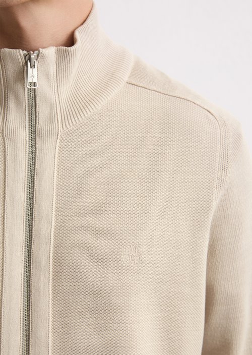 Zipper training jacket — Misty Grey