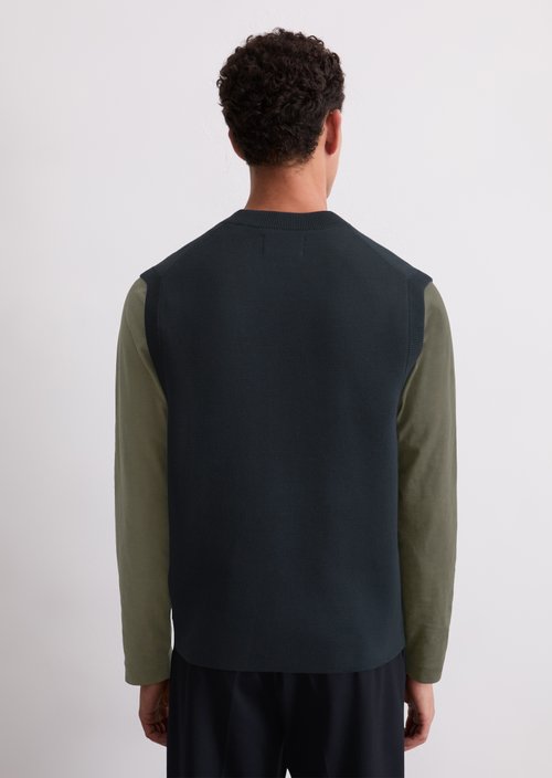 DfC knitted vest — Dark Navy