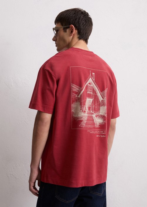 Relaxed T-shirt — Light Carmine