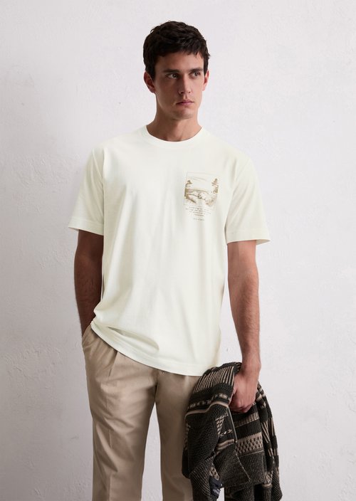 T-shirt regular — Silky White