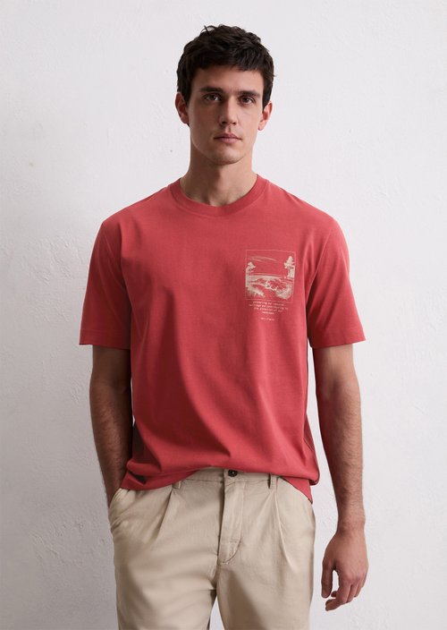 T-shirt regular — Light Carmine