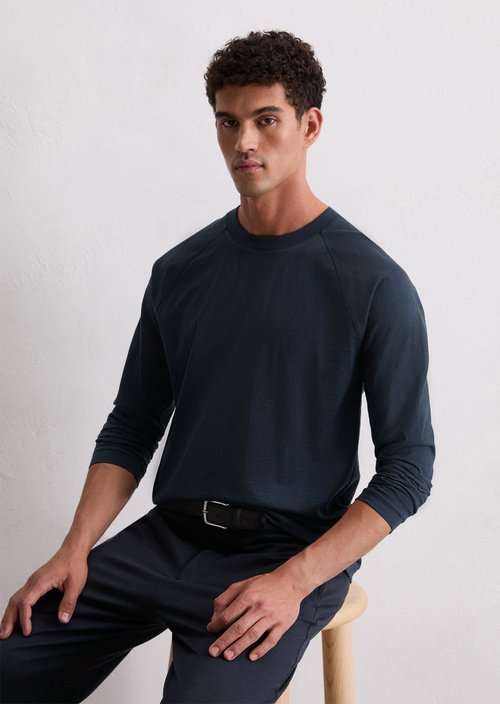 DfC Longsleeve regular — Dark Navy