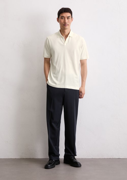 DfC polo shirt jersey regular — Silky White