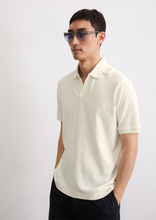 DfC polo shirt jersey regular — Silky White