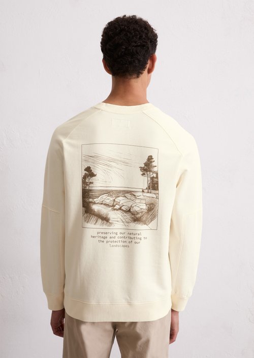 Sweatshirt regular — White Cotton (alternate view)