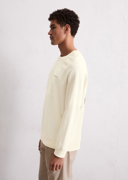 Sweatshirt regular — White Cotton