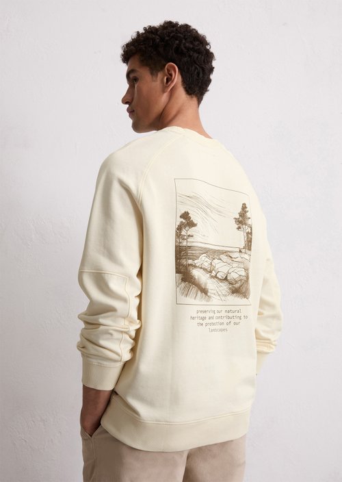 Sweatshirt regular — White Cotton