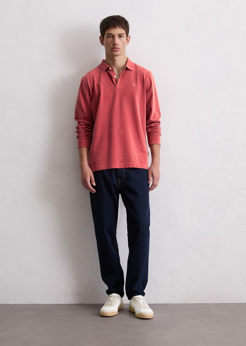 Polo shirt jersey regular — Light Carmine