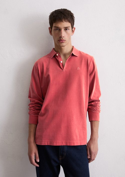 Polo shirt jersey regular — Light Carmine