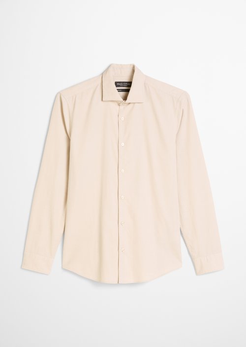 Corduroy shirt shaped — Grey Silk