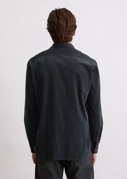 Corduroy shirt shaped — Dark Navy