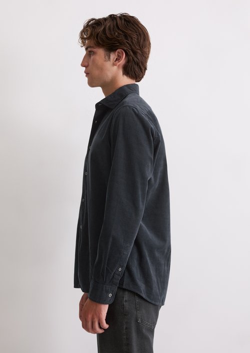 Corduroy shirt shaped — Dark Navy