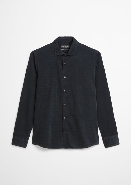 Corduroy shirt shaped — Dark Navy
