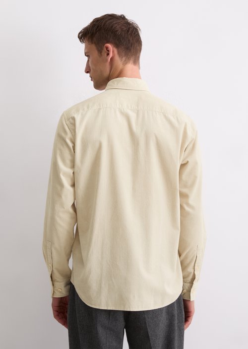 Corduroy shirt regular — Grey Silk