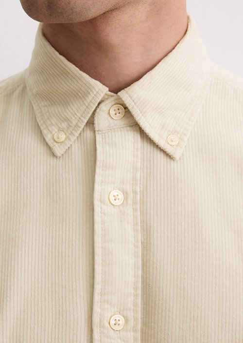 Corduroy shirt regular — Grey Silk