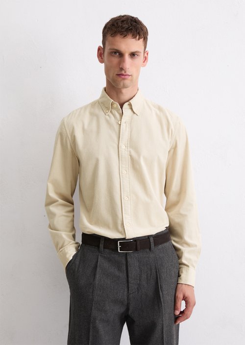Corduroy shirt regular — Grey Silk