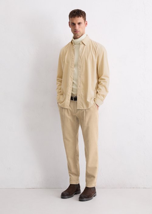 Corduroy shirt regular — Jonesboro Cream