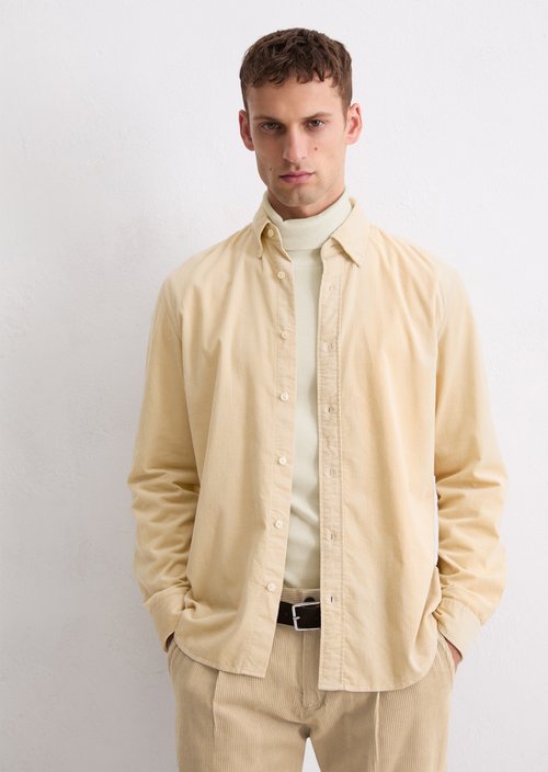 Corduroy shirt regular — Jonesboro Cream