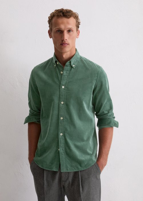 Corduroy shirt regular — Dark Forest