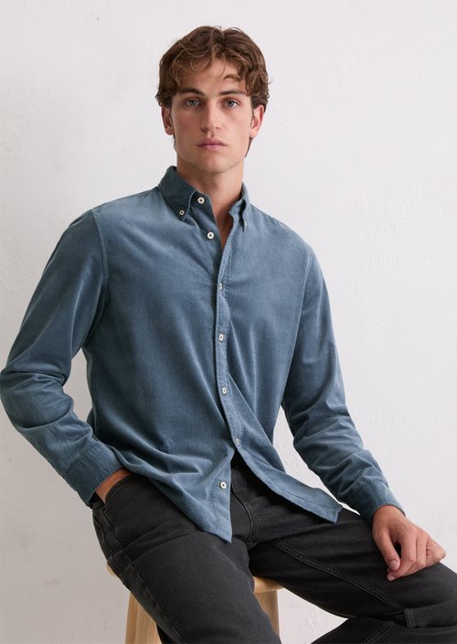Corduroy shirt regular — Moon Stone