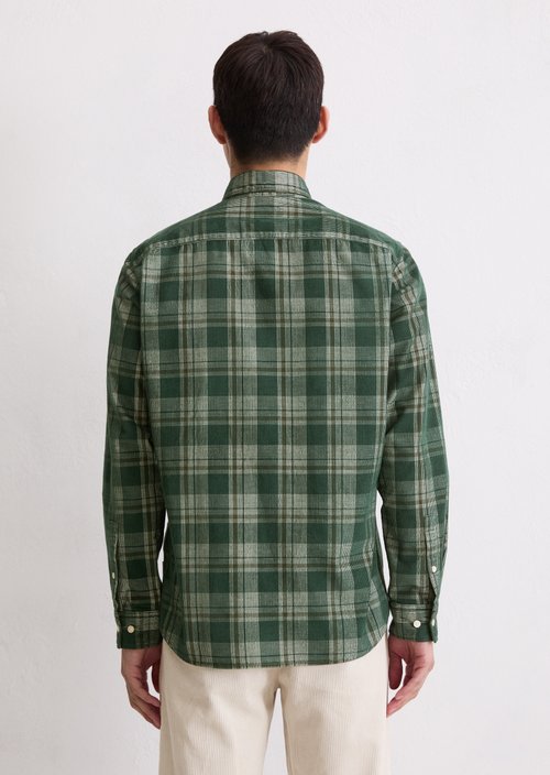 Corduroy shirt regular — Medium Green