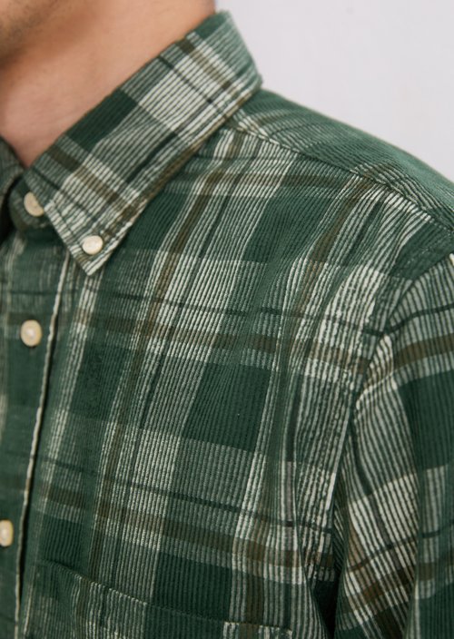 Corduroy shirt regular — Medium Green