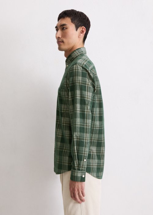 Corduroy shirt regular — Medium Green