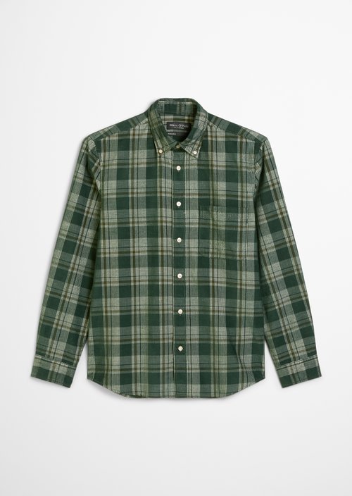 Corduroy shirt regular — Medium Green