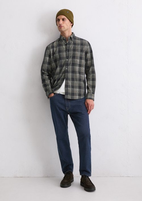 Corduroy shirt regular — Dark Blue