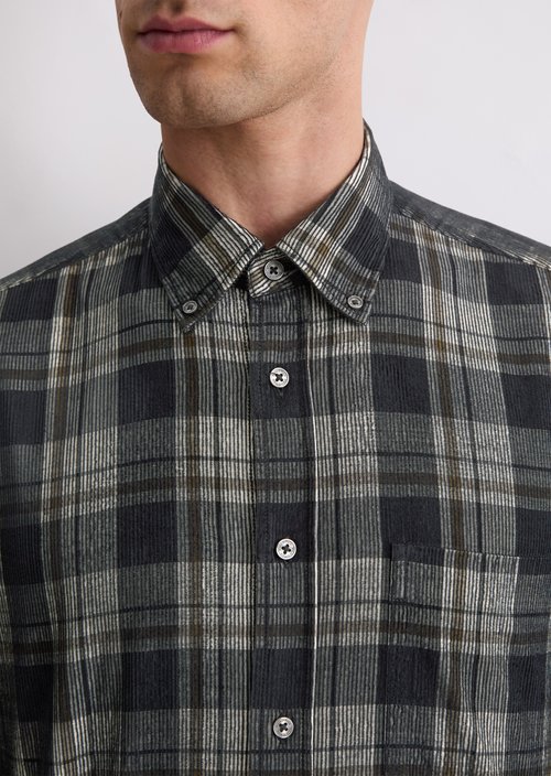 Corduroy shirt regular — Dark Blue