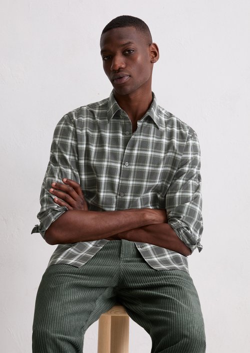 Regular shirt — Dark Green