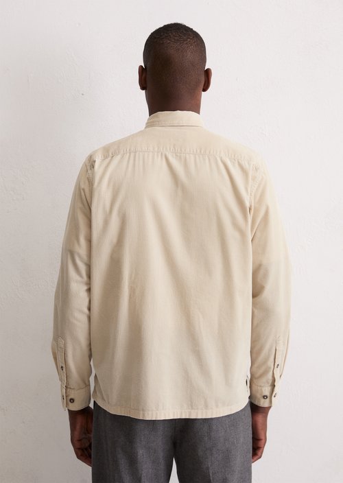 Corduroy shirt regular — Grey Silk