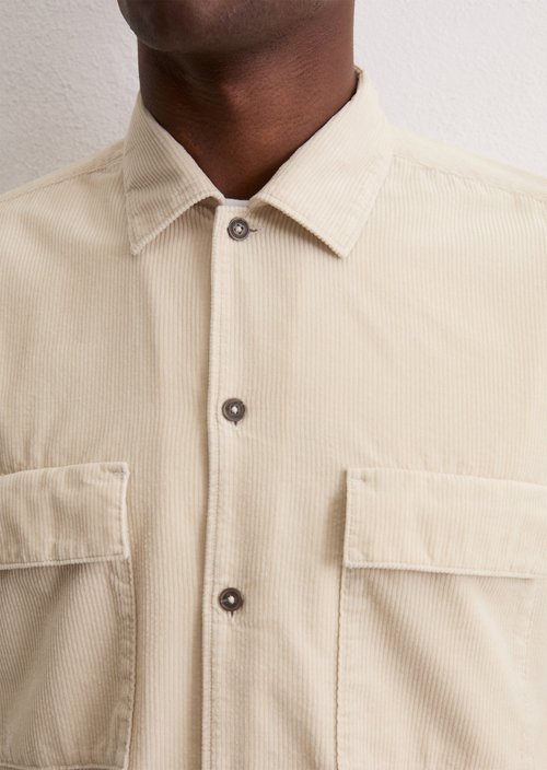 Corduroy shirt regular — Grey Silk