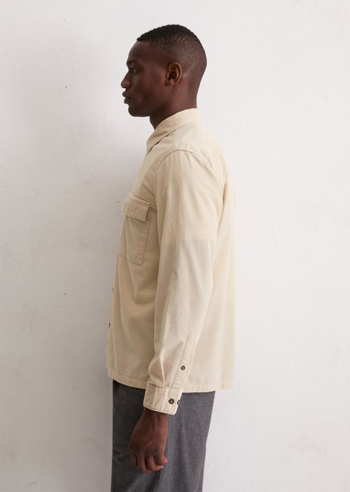 Corduroy shirt regular — Grey Silk