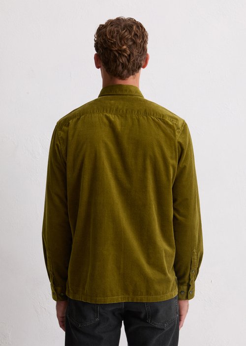 Corduroy shirt regular — Green Mustard