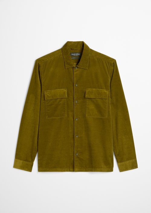 Corduroy shirt regular — Green Mustard