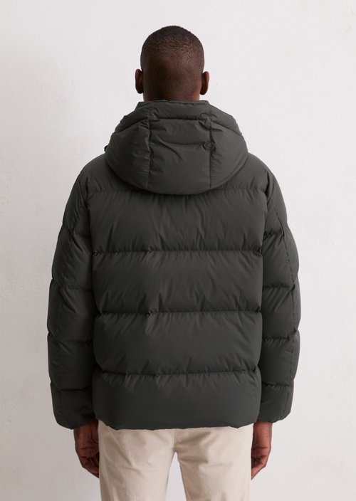 Regular puffer down jacket — Broken Graphite
