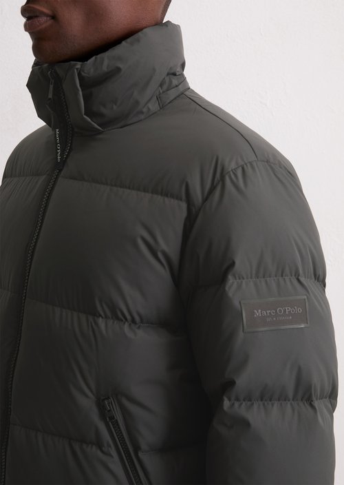 Regular puffer down jacket — Broken Graphite