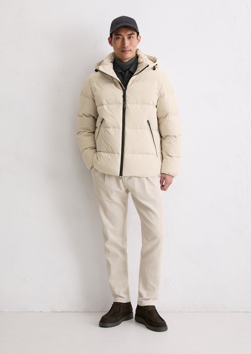 Regular puffer down jacket — Grey Silk