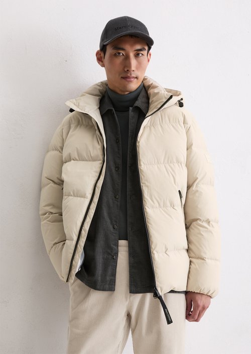 Regular puffer down jacket — Grey Silk