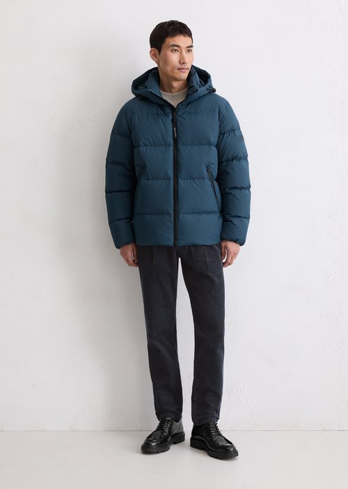 Regular puffer down jacket — Blue Daze