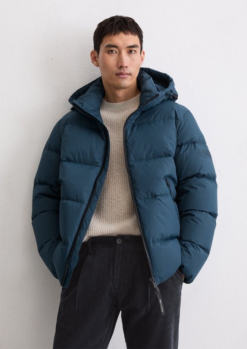 Regular puffer down jacket — Blue Daze